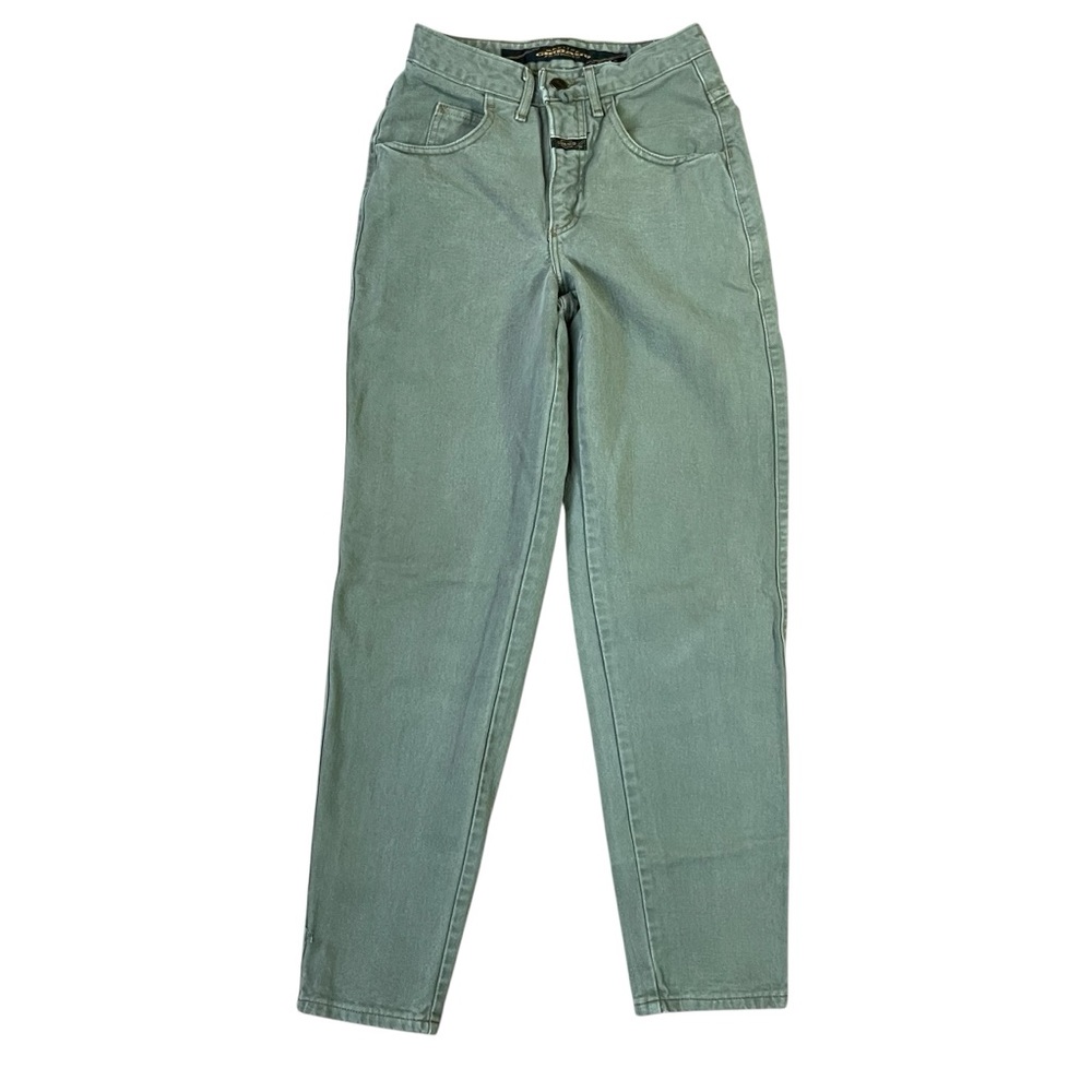 Marithe Francois Girbaud Sz. 5 Green High-Rise Jeans 90’s Vintage Baggy wide leg